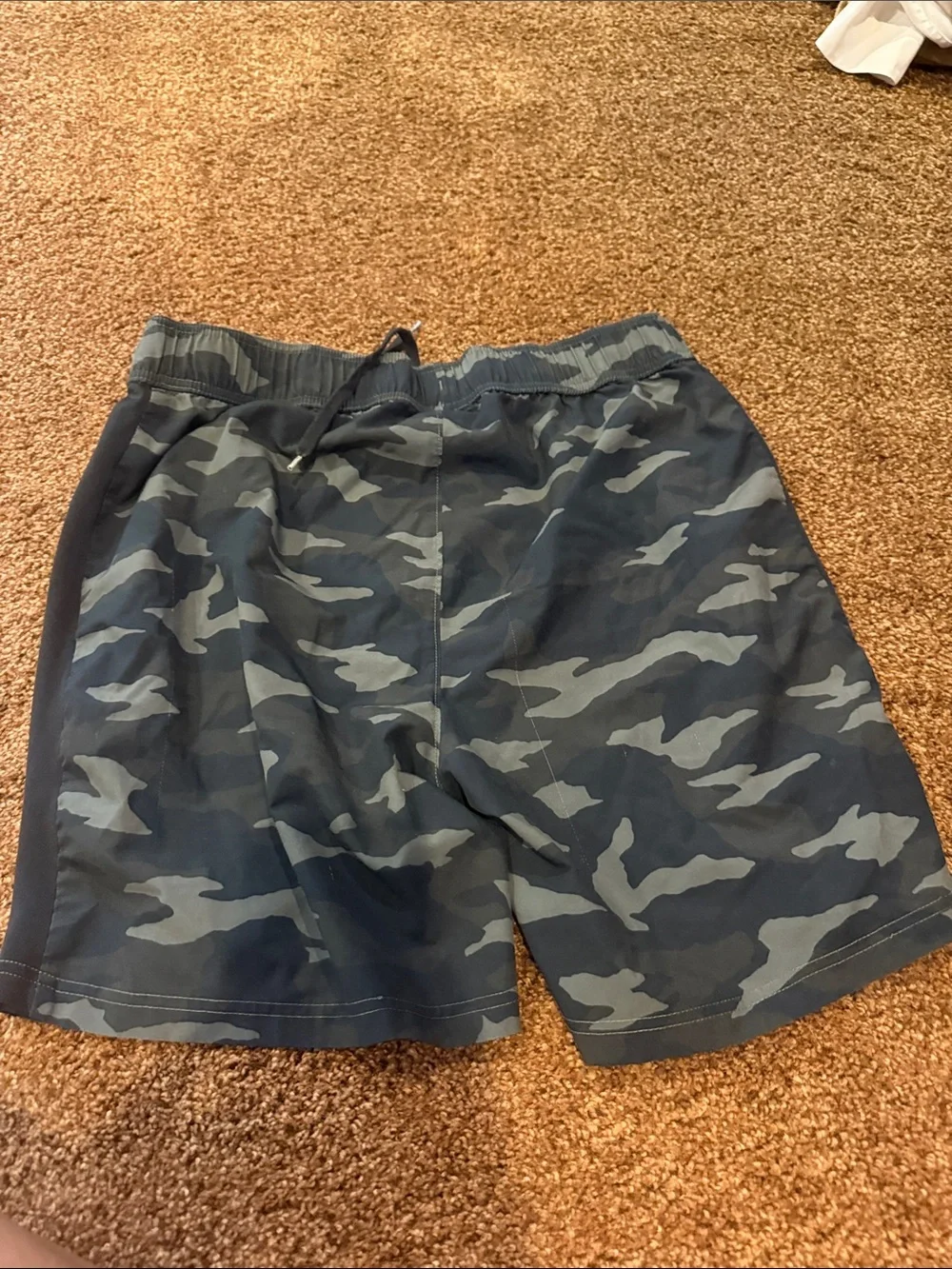 Men's Black & Gray Camo Shorts